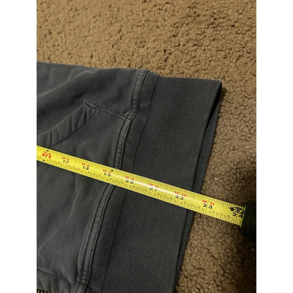 Buck Mason Mens Charcoal Gray French Terry Full Zip Hoodie Small